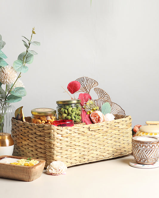 Seagrass Storage Tray | Shelf Basket Organsier