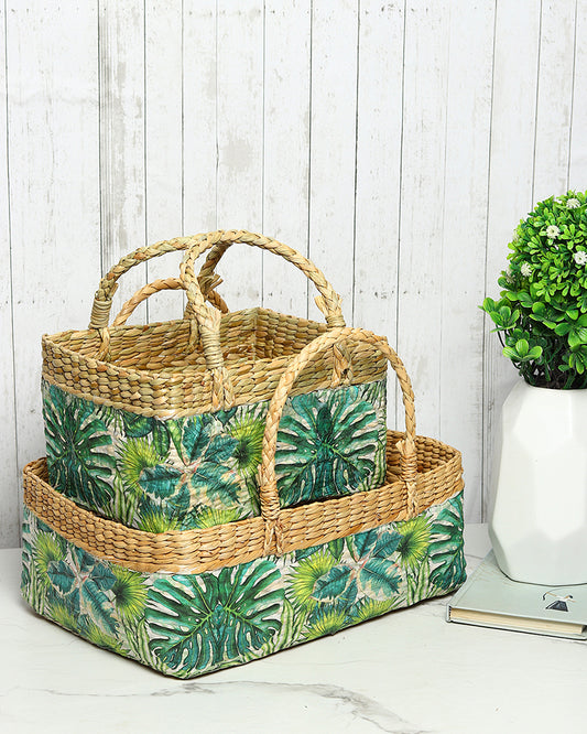 Seagrass Fruit Hamper Basket - Set of 2