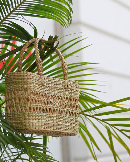 Panier à provisions en jonc de mer - Petit