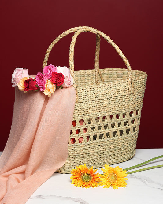 Seagrass Shopping Basket (Jali)