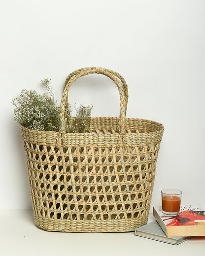 Seagrass Shopping Basket (Jali)