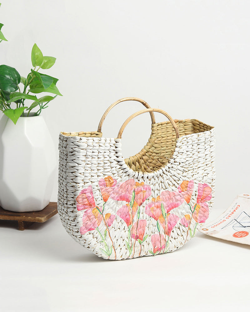 Seagrass U-Beach Tote Handbag | Beach Bag | Tote Bag