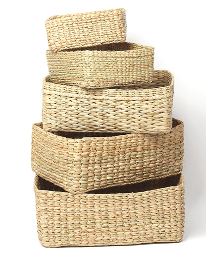 Shelf Storage Baskets - Set of 5