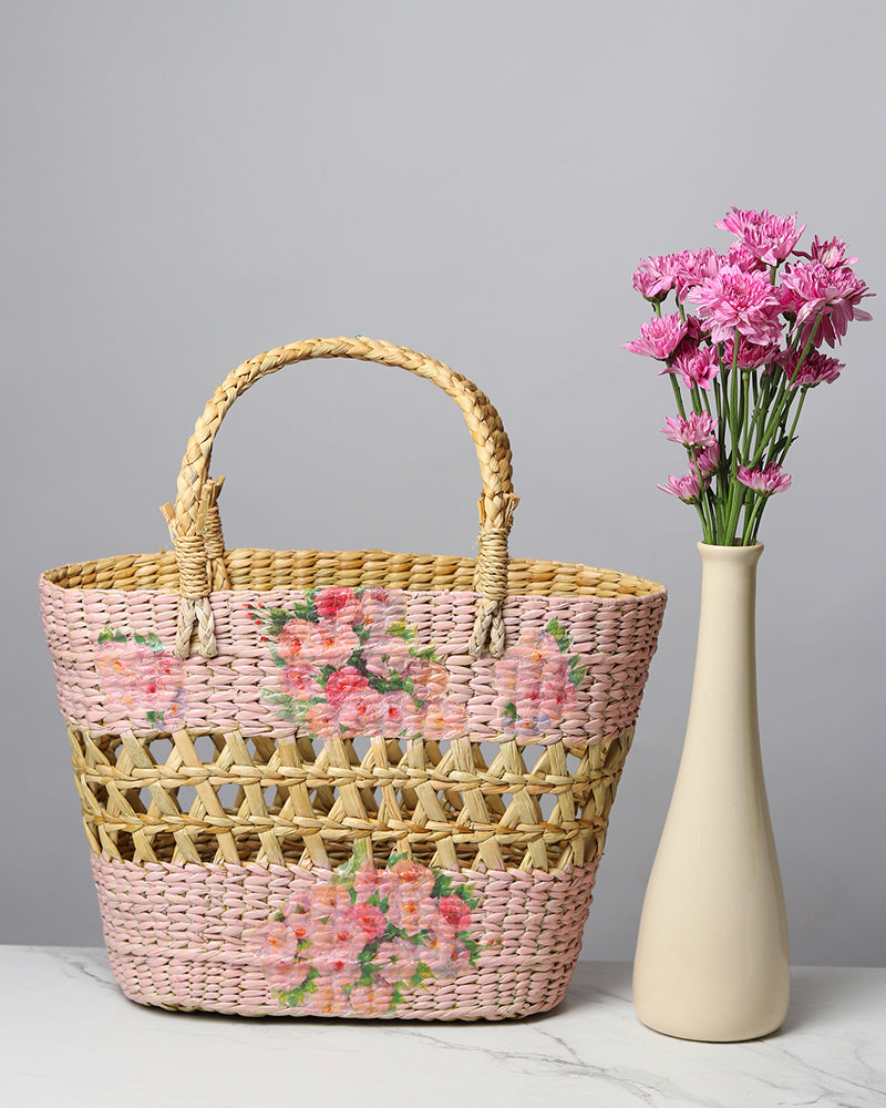 Seagrass Shopping Basket - Jali