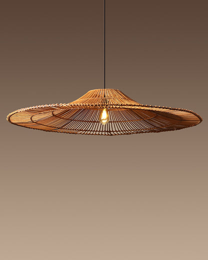 Rattan Cafe Lamp | Cane Chandelier Lamp