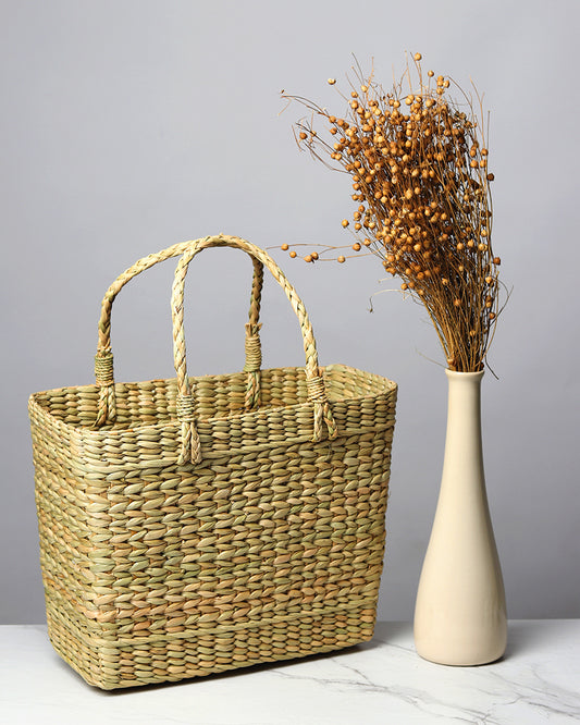 Seagrass Handwoven Basket - Medium