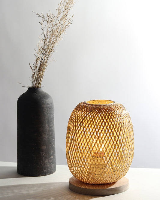 Bamboo Table Lamp | Cane Table Lamp