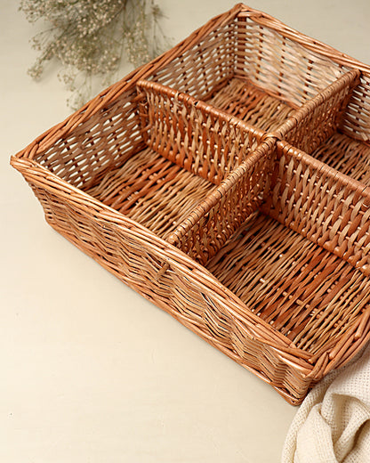 Wicker Storage & Organiser Tray