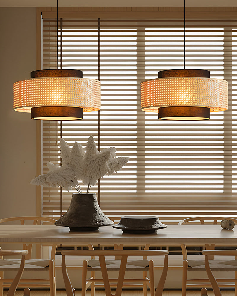 Cane Webbing Lamp | Modern Pendant Lamps