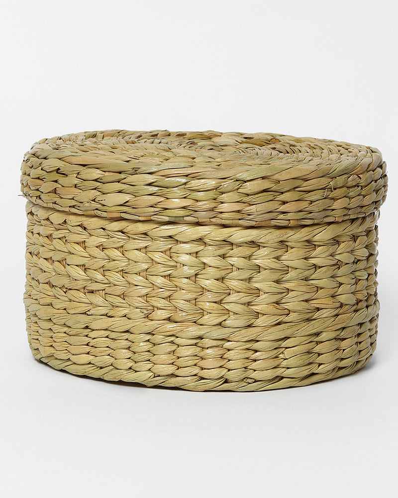 Seagrass Lid Box - Round