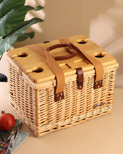 Large Picnic Basket | Wicker Picnic Basket | Picnic Basket 