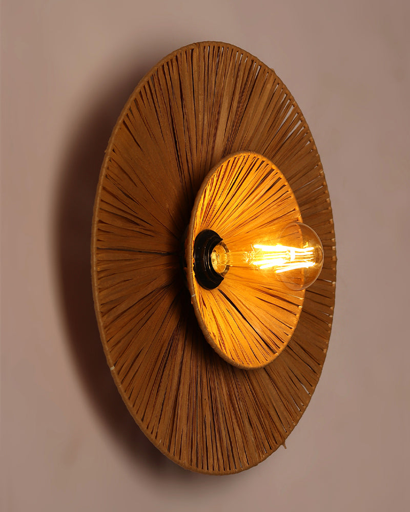 Raffia Wall Lamp | Paper Lamp