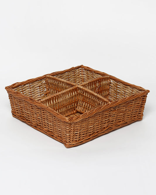 Wicker Storage & Organiser Tray