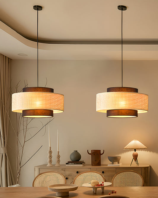 Cane Webbing Lamp | Modern Pendant Lamps