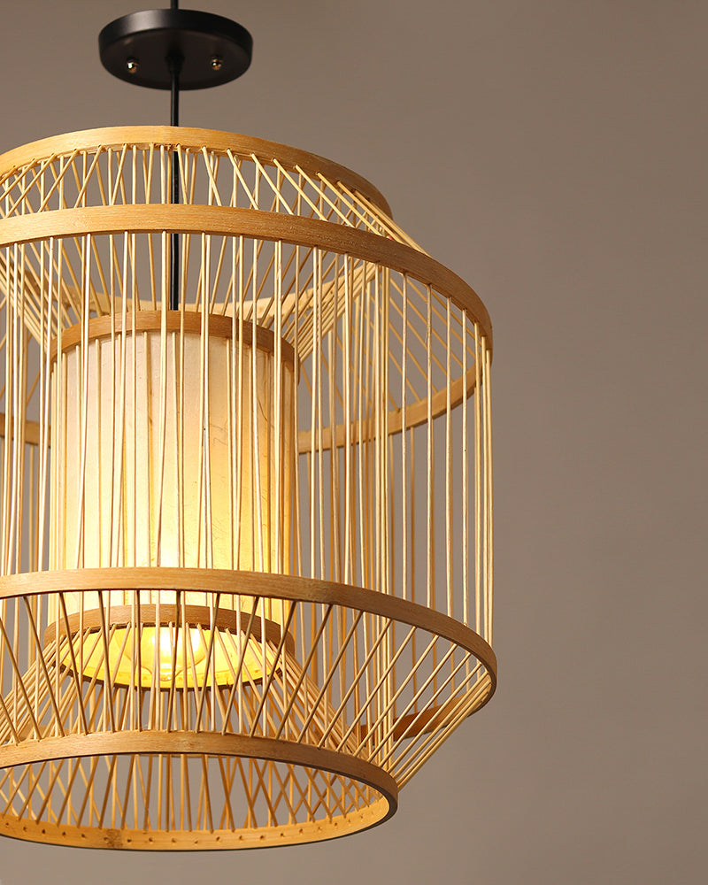 Bamboo Cafe Lamp | Cane Pendant Lamp