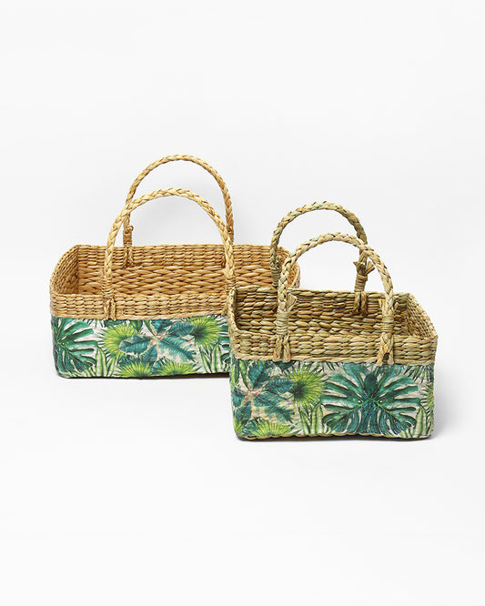 Seagrass Fruit Hamper Basket - Set of 2