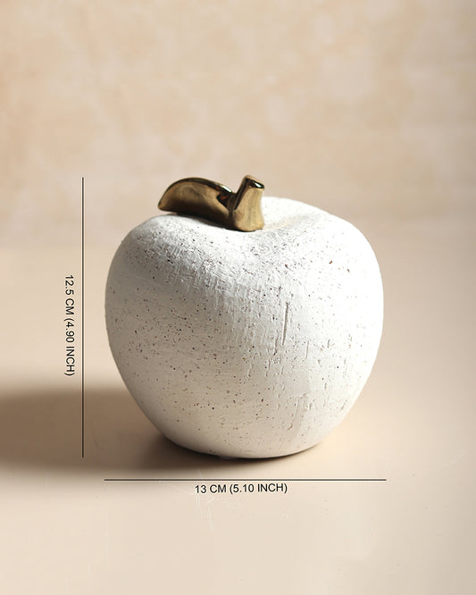 Ceramic Apple Shaped Showpiece | Gifting Figurine | Showpiece for Home & Office