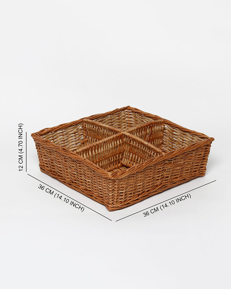 Wicker Storage & Organiser Tray