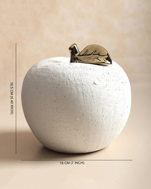 Ceramic Apple Shaped Showpiece | Gifting Figurine | Showpiece for Home & Office