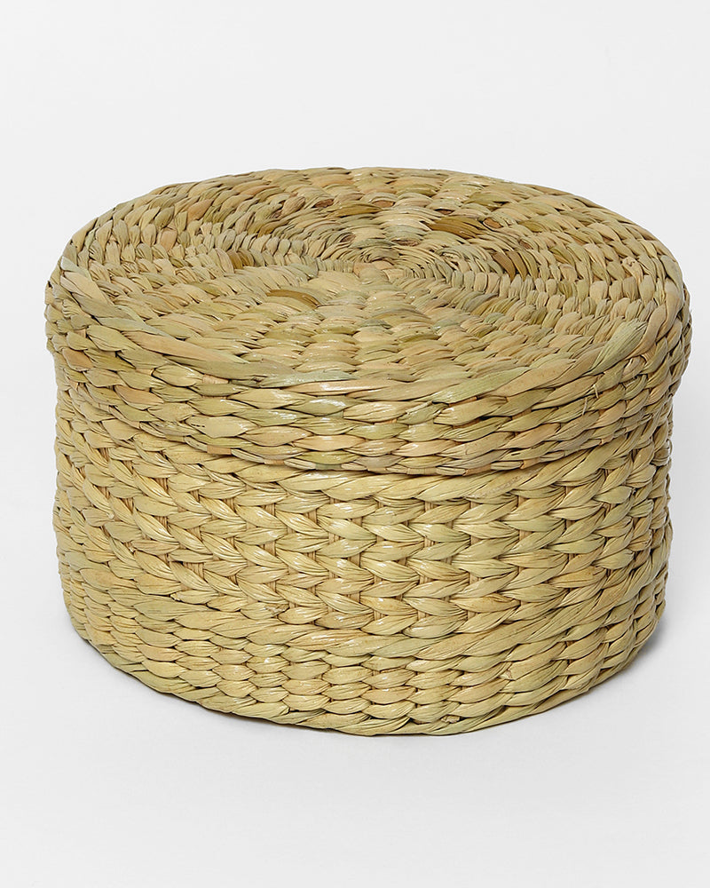 Seagrass Lid Box - Round