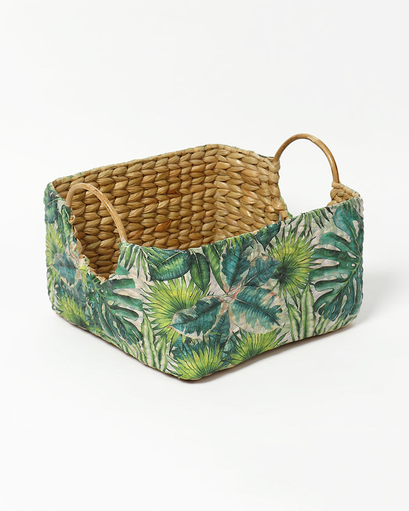 Seagrass Round Handle Basket | Cane Hamper Basket