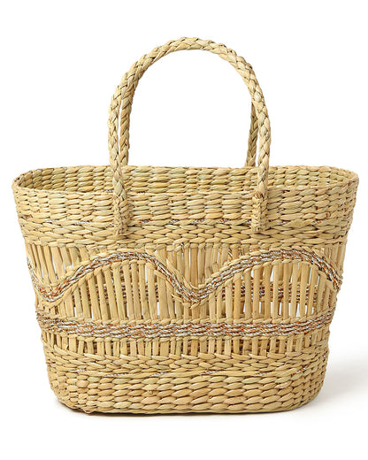 Seagrass Jali Shopping Basket