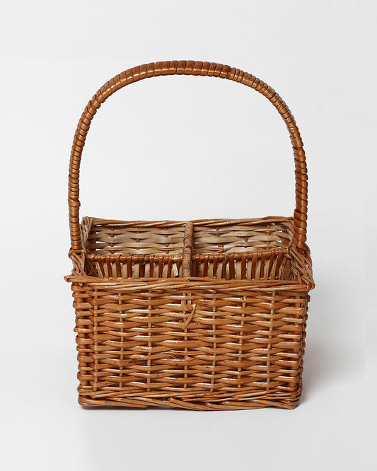 Wicker 4-Section Organiser Tray