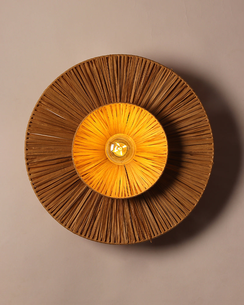 Raffia Wall Lamp | Paper Lamp