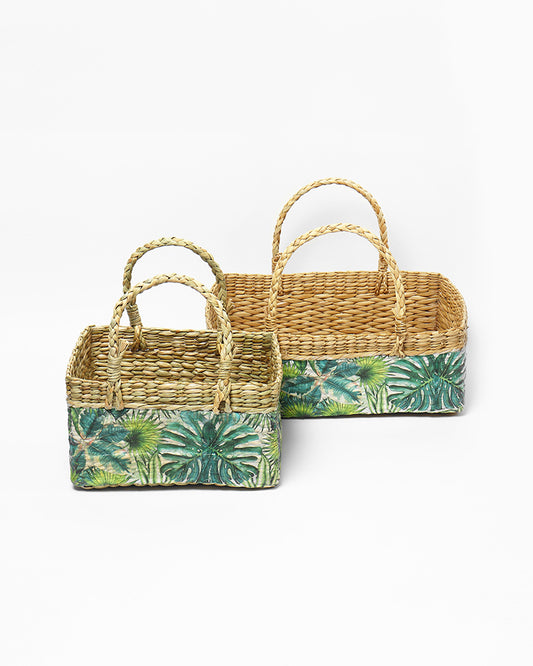 Seagrass Fruit Hamper Basket - Set of 2