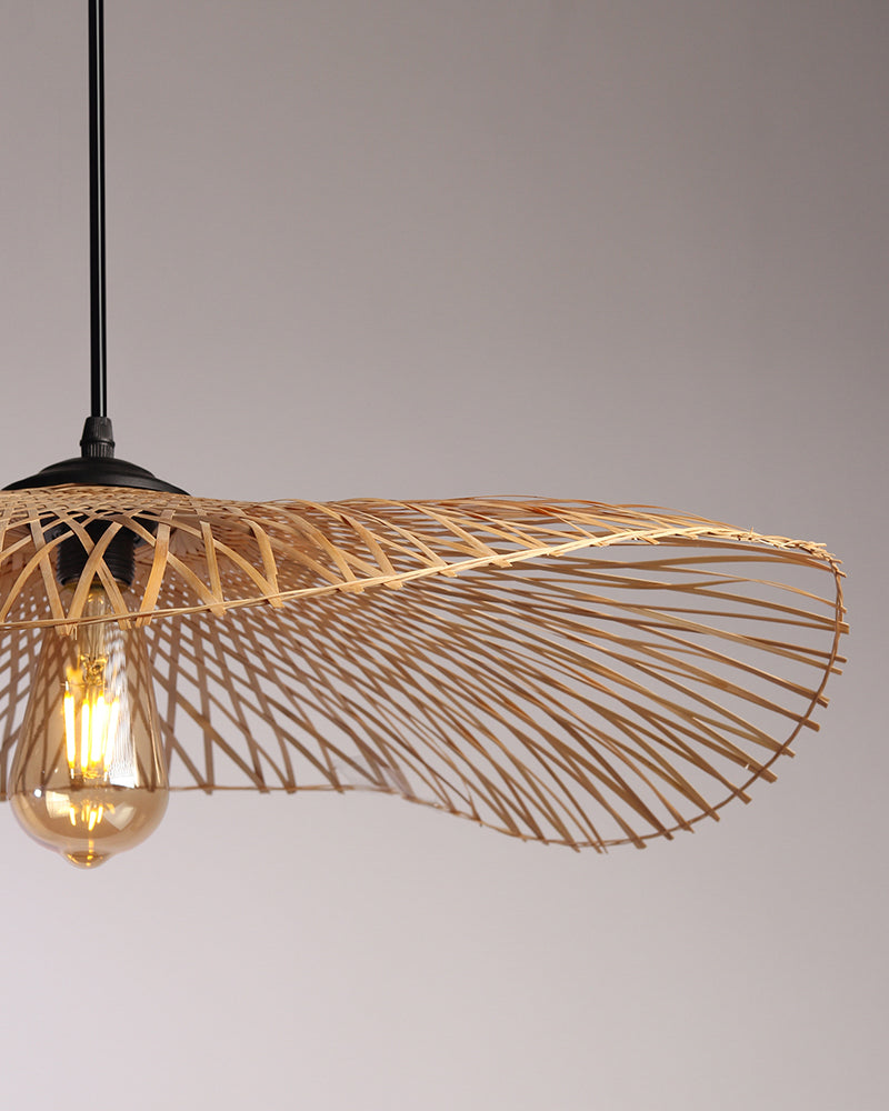 Bamboo Rattan Pendant Lampshade - Lattice