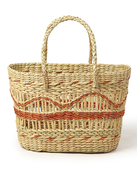 Seagrass Jali Shopping Basket