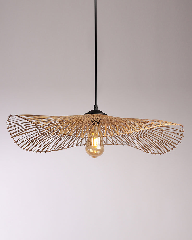 Bamboo Rattan Pendant Lampshade - Lattice