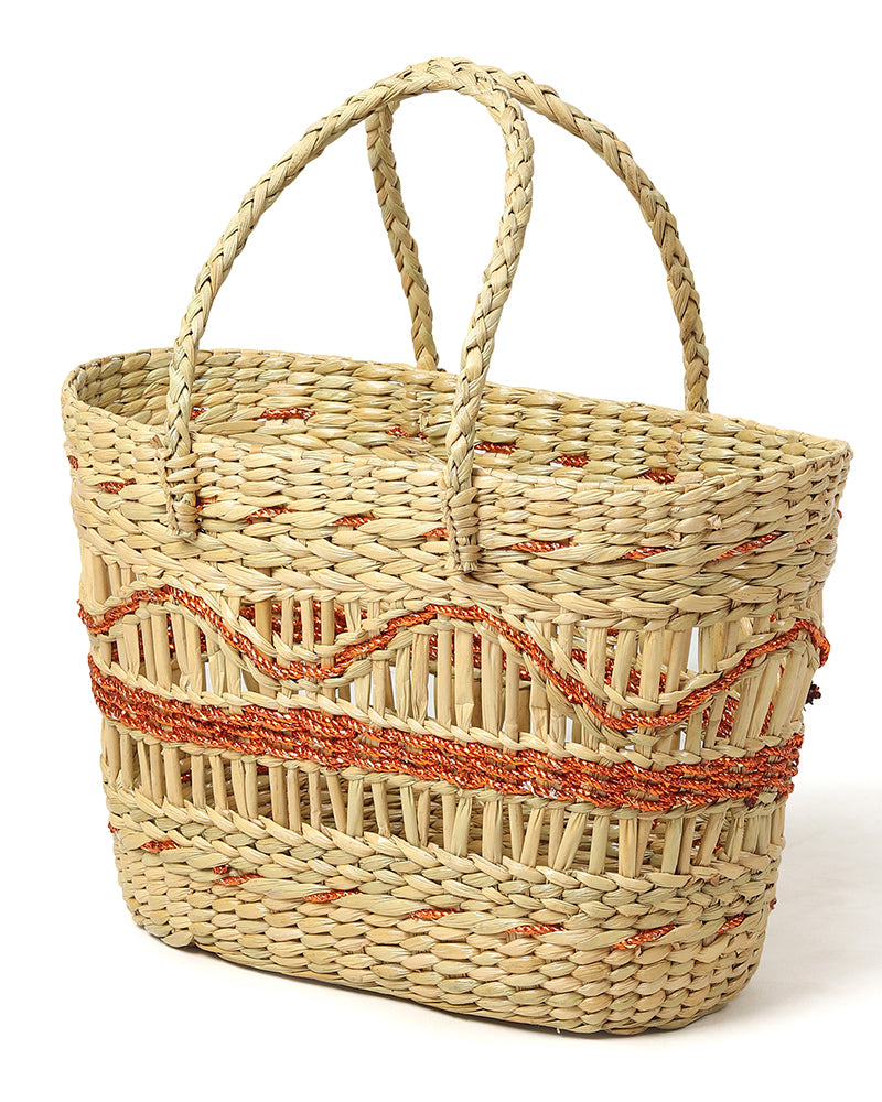 Seagrass Jali Shopping Basket