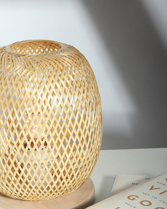 Bamboo Table Lamp | Cane Table Lamp