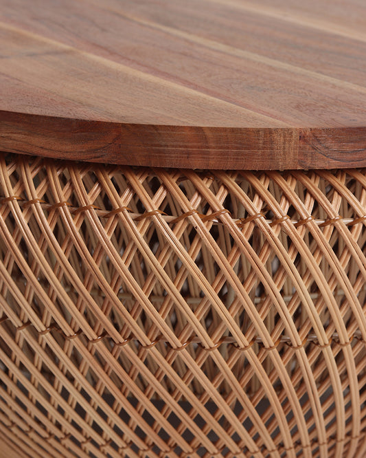 Rattan Coffee Table | Cane Round Table | Rattan Stool | Coffee Table