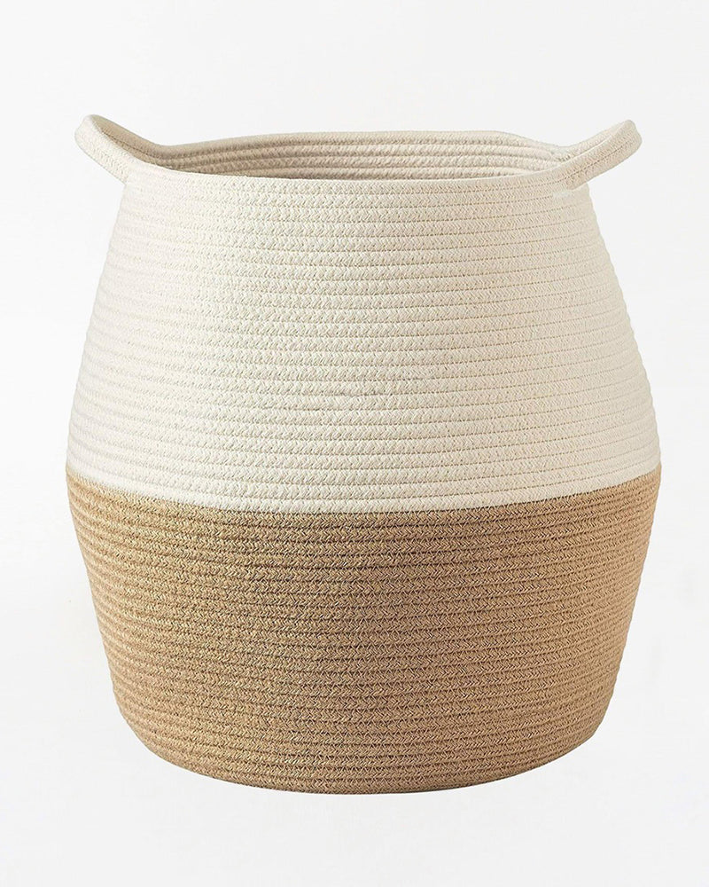 Cotton Laundry Storage Basket