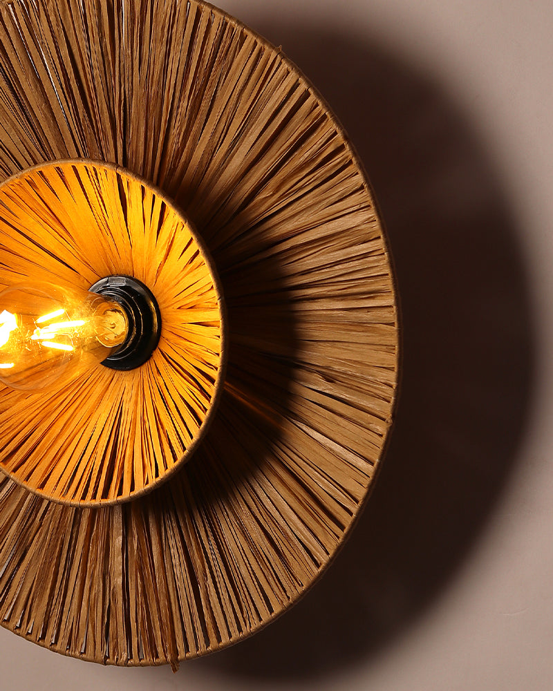 Raffia Wall Lamp | Paper Lamp