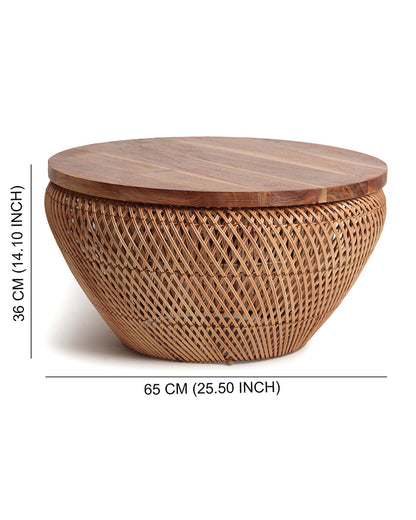 Rattan Coffee Table | Cane Round Table | Rattan Stool | Coffee Table