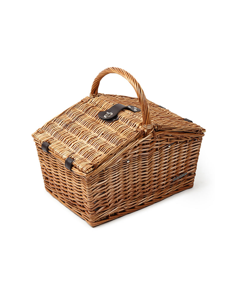 Wicker Picnic Basket With Cutlery |  Wicker Picninc Basket With Crockery | Large Picnic Basket