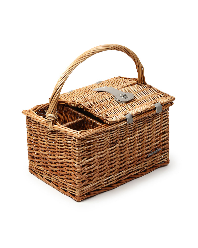 Wicker Picnic Basket | Picnic Basket | Willow Picnic Hamper Set | Vintage-Style Wicker Picnic Hamper