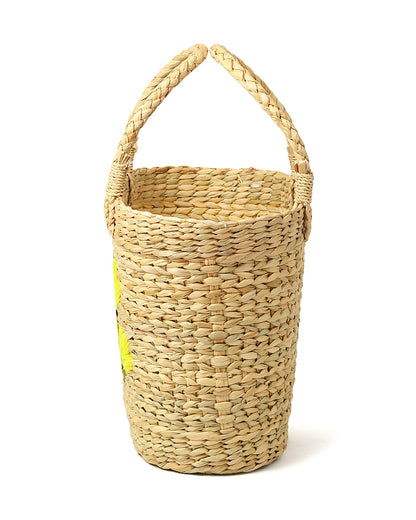 Seagrass Shopping Basket | Embroidery Basket