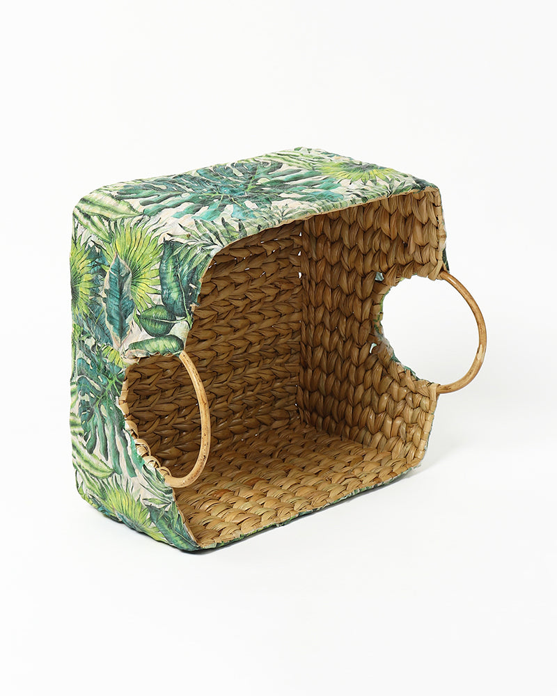 Seagrass Round Handle Basket | Cane Hamper Basket