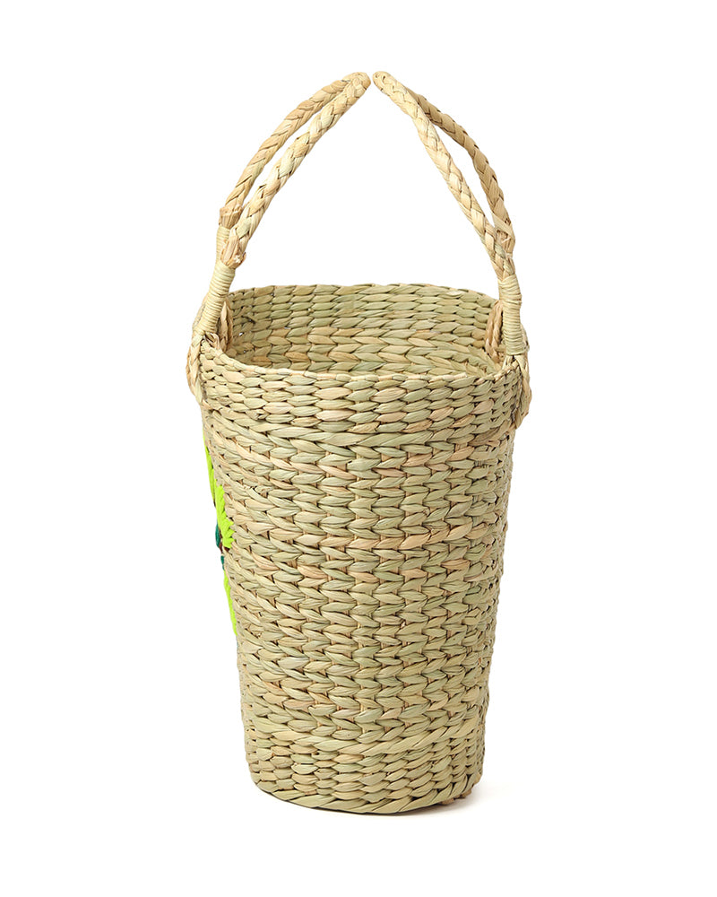 Seagrass Shopping Basket | Embroidery Basket