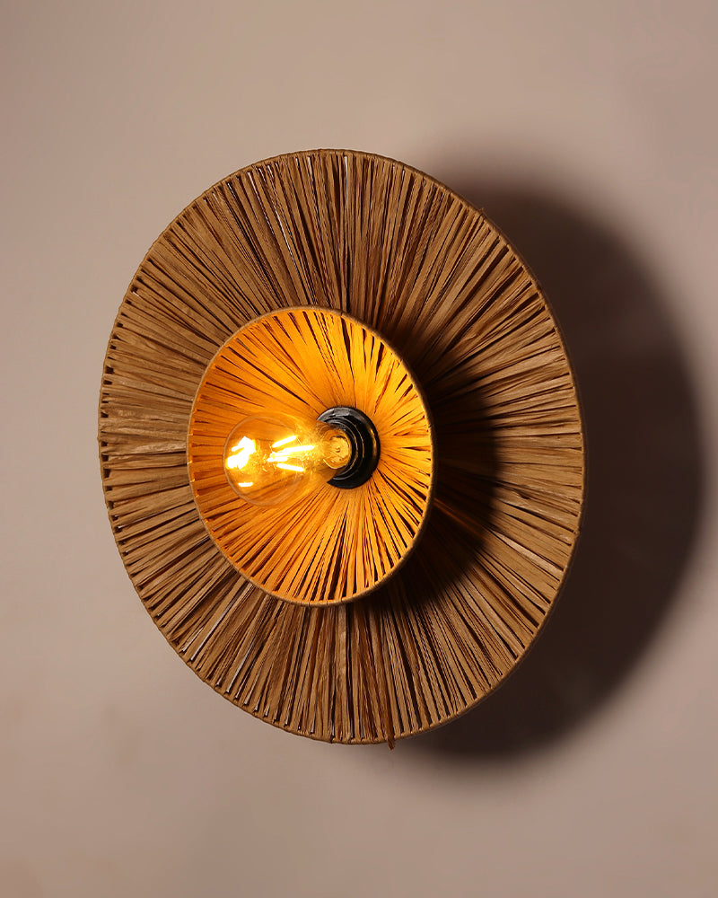 Raffia Wall Lamp | Paper Lamp