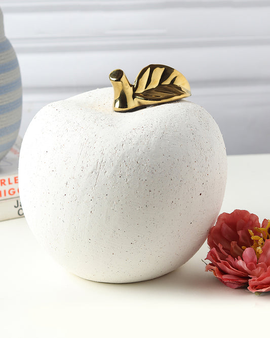 Ceramic Apple Shaped Showpiece | Gifting Figurine | Showpiece for Home & Office