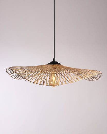 Bamboo Rattan Pendant Lampshade - Lattice