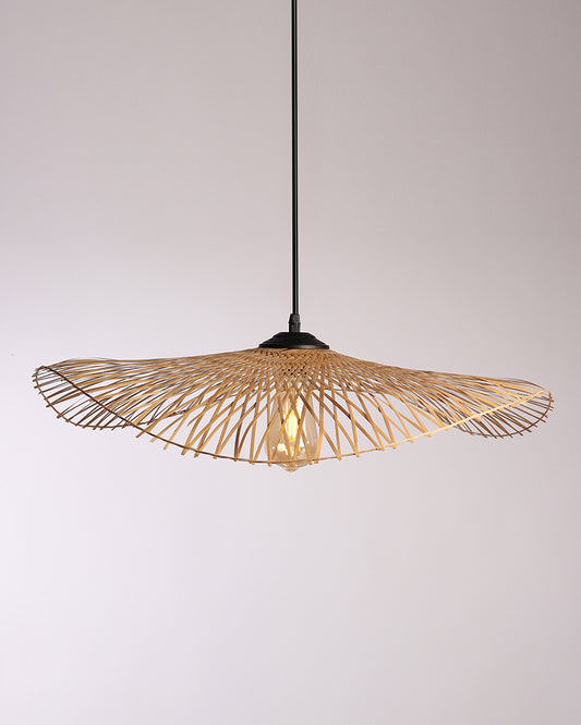 Bamboo Rattan Pendant Lampshade - Lattice