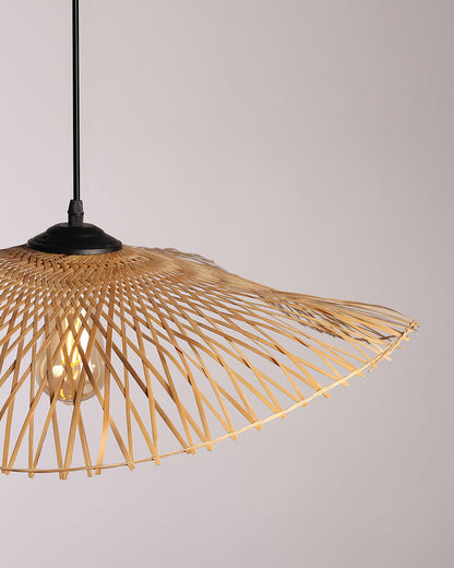 Bamboo Rattan Pendant Lampshade - Lattice