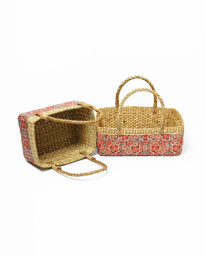 Seagrass Fruit Hamper Basket - Set of 2