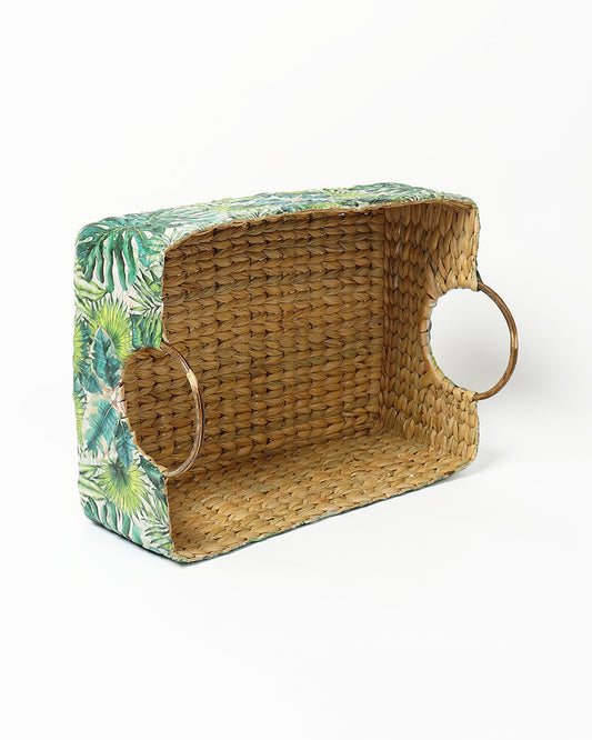 Seagrass Round Handle Basket | Cane Hamper Basket